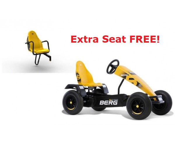 BERG XL B.SUPER YELLOW BFR Pedal Go Kart for ages 5+